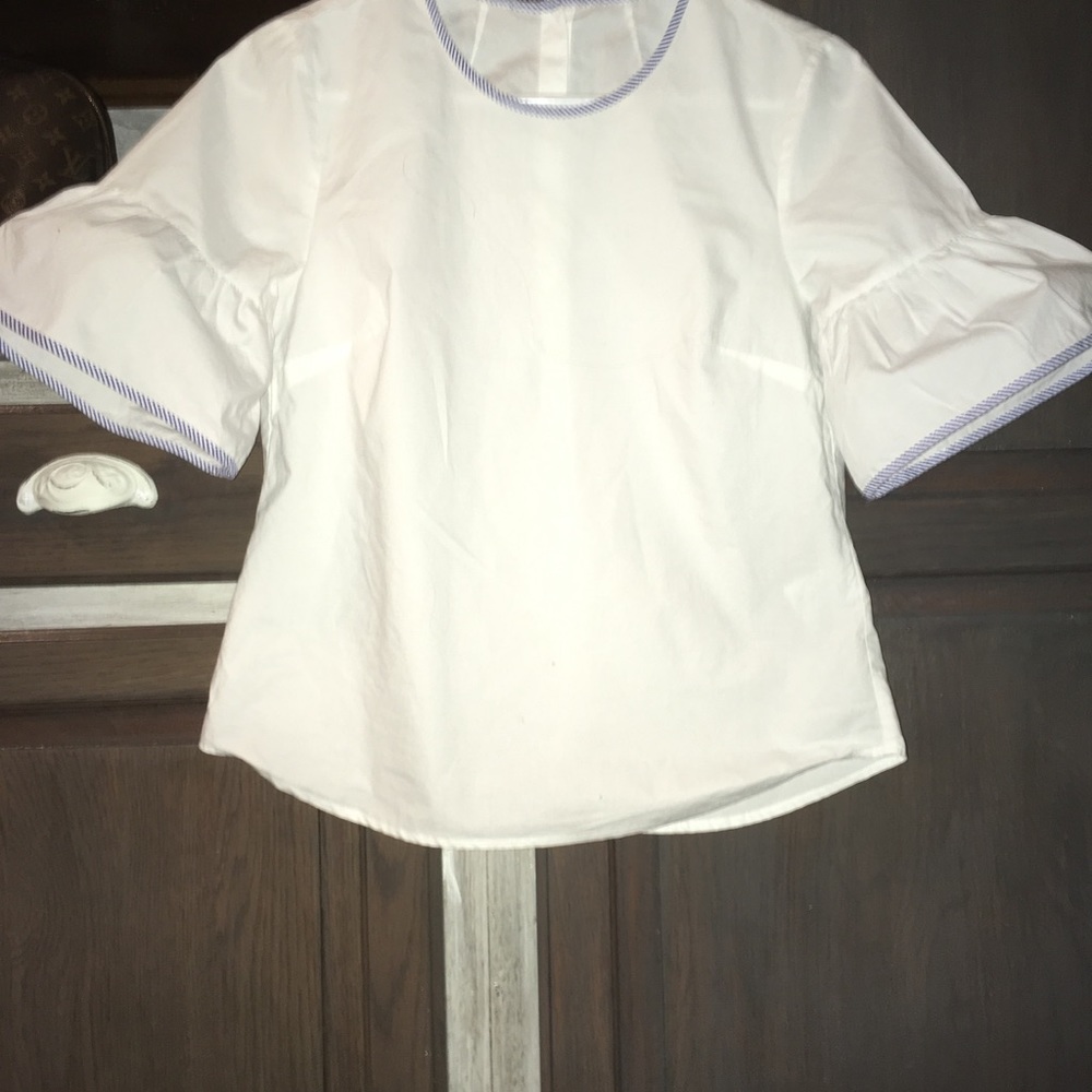 J crew blouse with bell sleeve